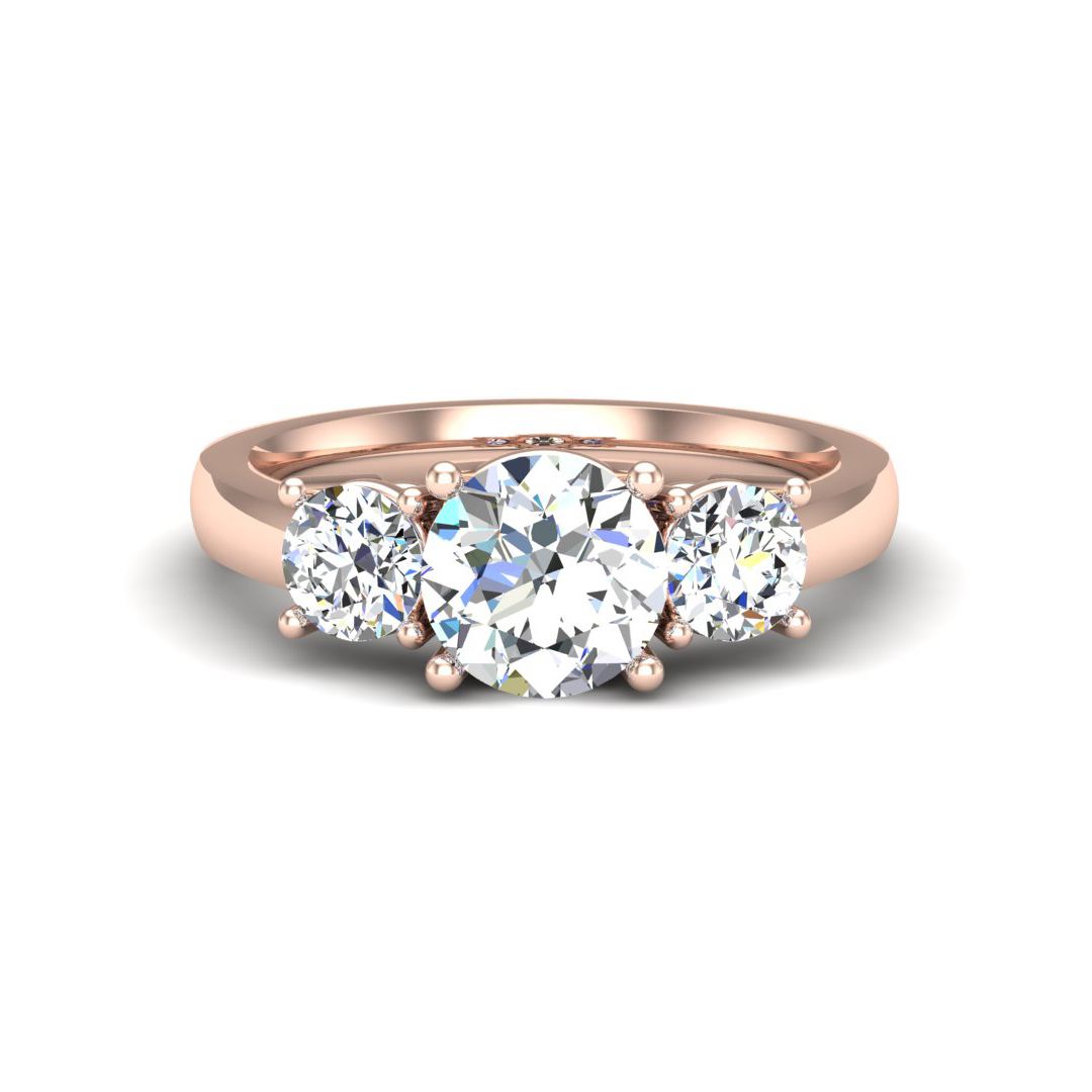 Daleyza Three-Stone Engagement Ring